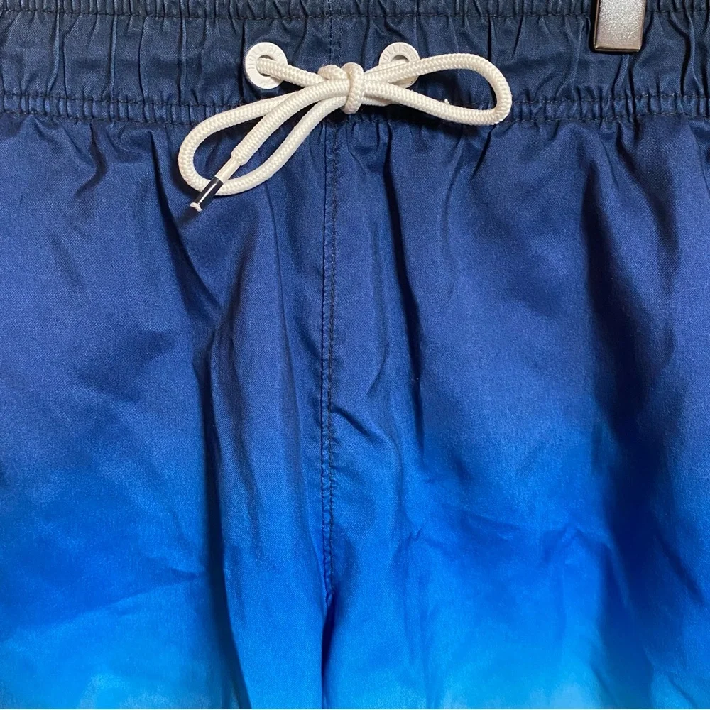 Hollister Men's Blue & White Ombre Swim Trunks Shorts‎ Size XS